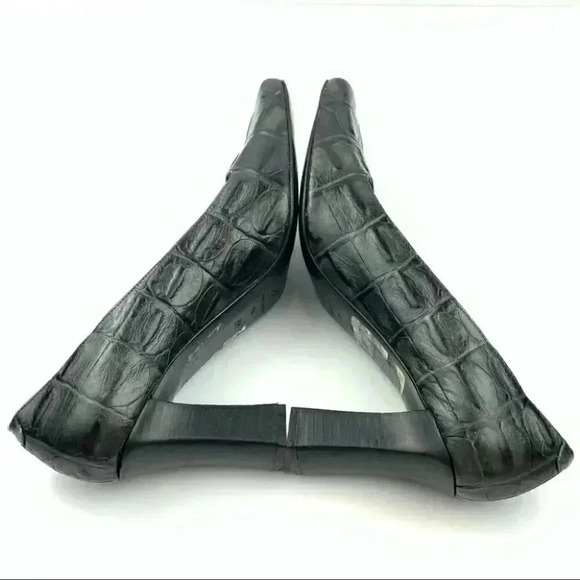 Via Spiga heels sz 8 Italian leather tortoise 90s - Picture 5 of 11